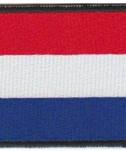 Nederlandse vlag stoffen opstrijk patch