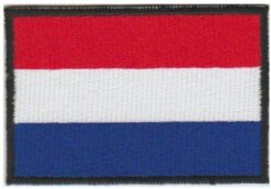 Nederlandse vlag stoffen opstrijk patch