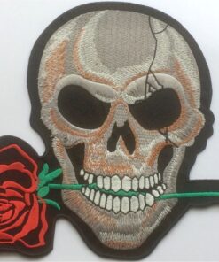 Crâne Applique Fer Sur Patch