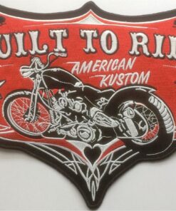 „Built to Ride“-Stoffaufnäher zum Aufbügeln