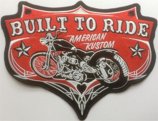 „Built to Ride“-Stoffaufnäher zum Aufbügeln