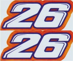 Dani Pedrosa 26 MotoGP-Aufkleberset