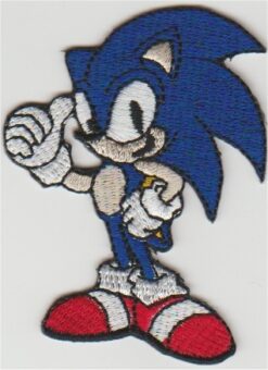 Sonic the Hedgehog stoffen opstrijk patch
