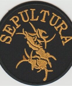 Aufnäher aus Sepultura-Stoff zum Aufbügeln