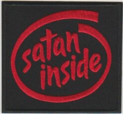 Satan Inside stoffen opstrijk patch