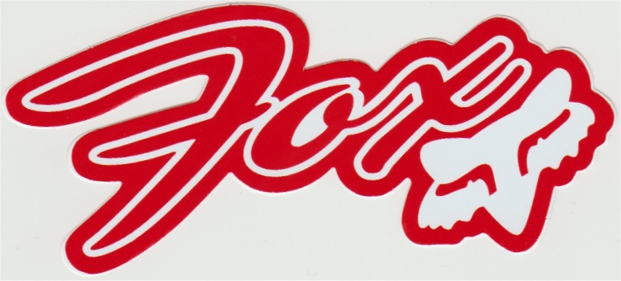 Fox 2025 racing stickers