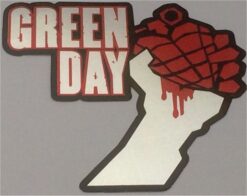 Sticker chrome Green Day