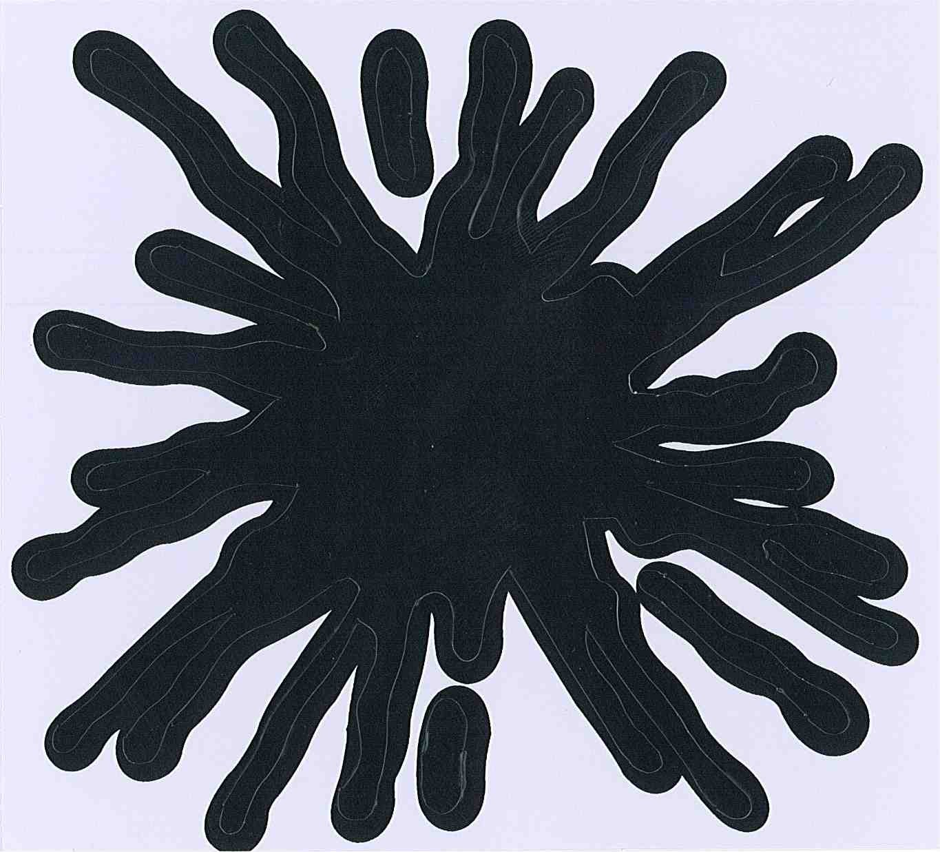 Aufkleber mit Farbspritzern