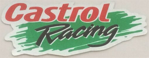Autocollant chromé Castrol Racing