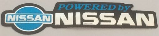 Powered by Nissan metallic sticker