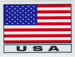 Aufkleber mit USA-Flagge