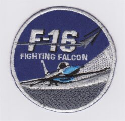 F16 Fighting Falcon stoffen Opstrijk patch