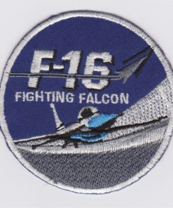 F16 Fighting Falcon stoffen Opstrijk patch