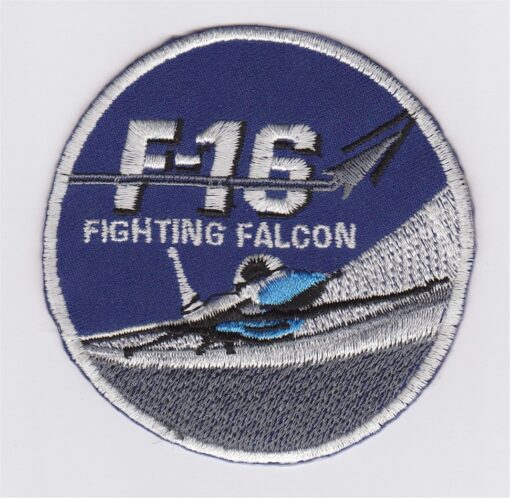F16 Fighting Falcon stoffen Opstrijk patch