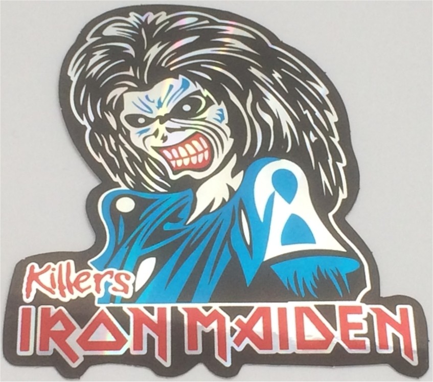 Iron Maiden metallic sticker