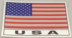 Chromaufkleber mit USA-Flagge