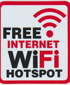 Free WIFI Hotspot sticker