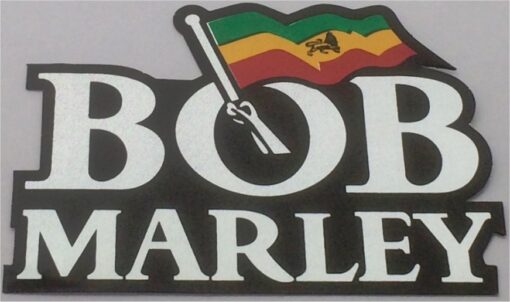 Sticker Bob Marley Chrome