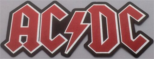 Autocollant chromé ACDC