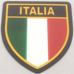 Aufkleber mit italienischer Flagge