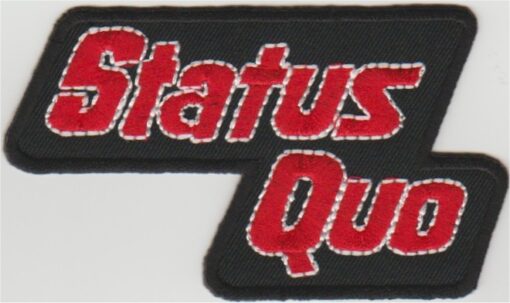 Écusson thermocollant Status Quo appliqué