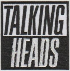 Talking Heads stoffen opstrijk patch