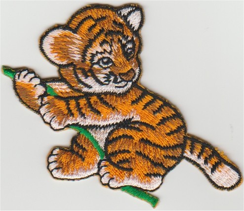Tigerjunges Applikation zum Aufbügeln