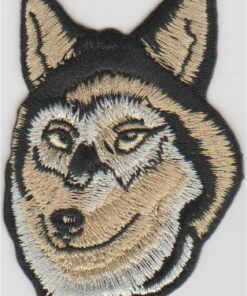 Husky stoffen opstrijk patch patch