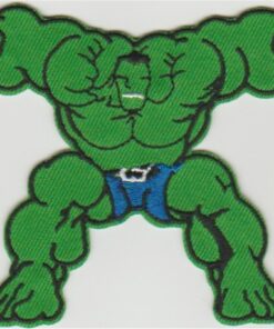 Le patch thermocollant appliqué Hulk