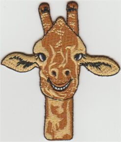 Giraffa stoffen opstrijk patch