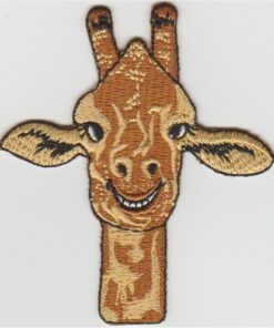 Giraffa stoffen opstrijk patch