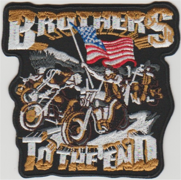 Brothers to the end stoffen opstrijk patch