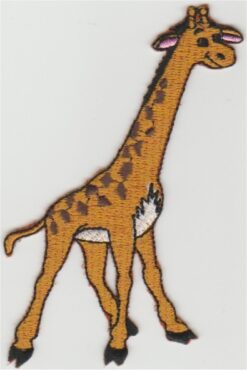 Giraffa stoffen opstrijk patch