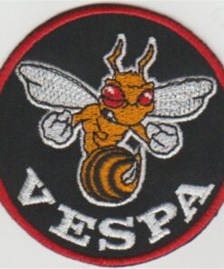 Aufnäher zum Aufbügeln aus Stoff „Vespa“.