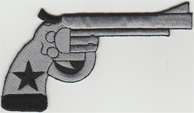 Pistool stoffen opstrijk patch