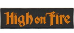 „High on Fire“-Aufnäher zum Aufbügeln
