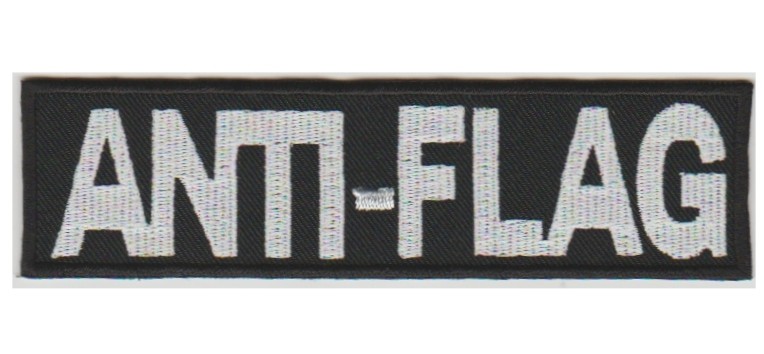Anti-Flaggen-Aufnäher aus Stoff zum Aufbügeln