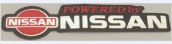 Powered by Nissan metallic sticker