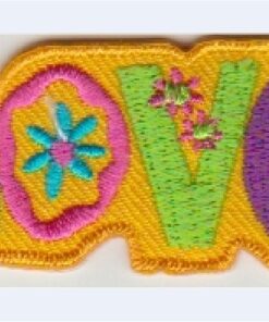 Patch thermocollant Love appliqué