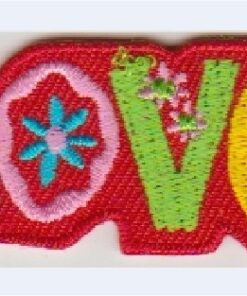 Patch thermocollant Love appliqué