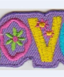 Love stoffen opstrijk patch