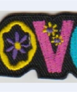 Patch thermocollant Love appliqué