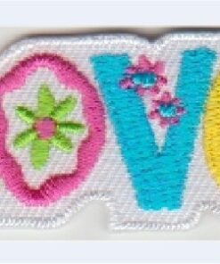 Patch thermocollant Love appliqué