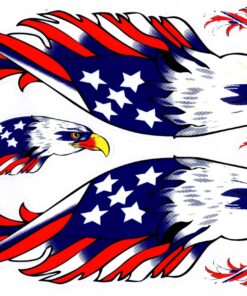 USA vlag Eagle sticker set