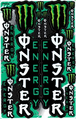 Monster Energy-Aufkleberblatt