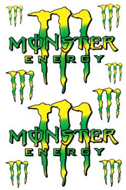Feuille d'autocollants Monster Energy