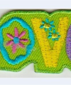 Patch thermocollant Love appliqué