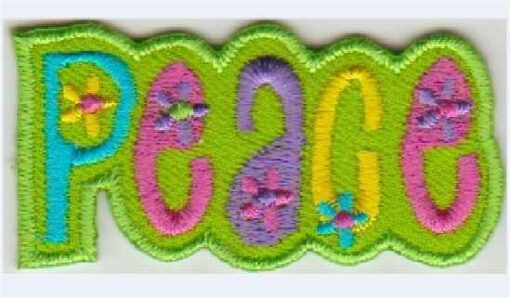 Peace stoffen Opstrijk patch