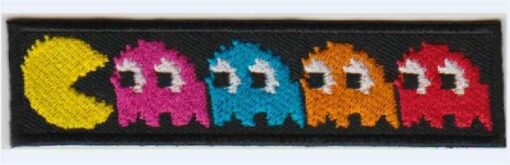 Pacman stoffen opstrijk patch