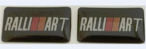 Mitsubishi Ralliart 3D doming sticker set